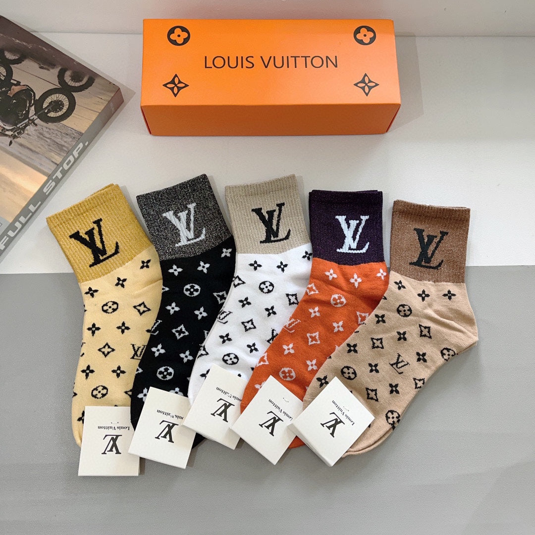 5-Pair Comfort Socks Set (1 BOX)