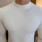 Cashmere long-sleeved T-shirt-1