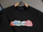 Alphabet Graffiti Splash Ink T shirt-2028