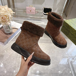 Classic retro preppy board shoes-1002