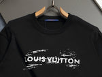 Alphabet Graffiti Splash Ink T shirt-2041