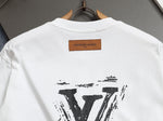 Alphabet Graffiti Splash Ink T shirt-2041